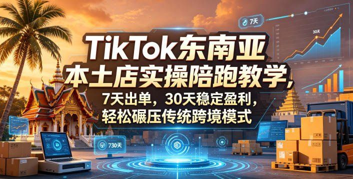 
          TikTok东南亚本土店实操陪跑教学，7天出单，30天稳定盈利，轻松碾压传统跨境模式(更新0516) - Featured image
        