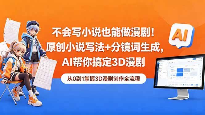 
          不会写小说也能做漫剧！原创小说写法+分镜词生成，AI帮你搞定3D漫剧 - Featured image
        