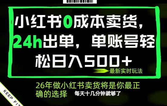 
          小红书0成本AI卖货，24小时出单，全流程托管，保底日入500+，每天十几分钟就够了【揭秘】 - Featured image
        