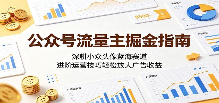 
          公众号流量主掘金指南：深耕小众头像蓝海赛道，进阶运营技巧轻松放大广告收益 - Featured image
        