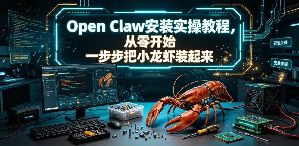 
          Open Claw安装实操教程，从零开始一步步一步步把小龙虾装起来 - Featured image
        